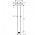 Stropní přípojka hornej sprchy Hansgrohe, 30cm, černá matnáný