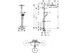 Sprchový sada Hansgrohe Showerpipe Raindance Select S 240 1jet P, baterie termostatická, černá matnáný