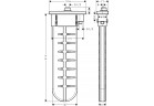 Hansgrohe sBox E, hadice 1,45m, obdélníková maskownica, chrom