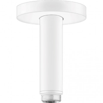 Stropní přípojka hornej sprchy Hansgrohe, 10cm, černá matnáný