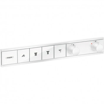 Baterie termostatická Hansgrohe RainSelect, podomítková, 2 přijímače, černá matnáný