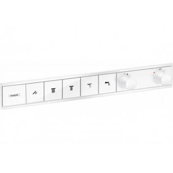 Baterie termostatická Hansgrohe RainSelect, podomítková, 2 přijímače, černá matnáný