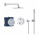 Sprchový set Grohe Grohtherm, podomítkový, horní sprcha 210mm, baterie termostatická, chrom