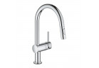 Elektronické dřezová baterie Grohe Minta Touch, páková, výsuvná sprcha, chrom
