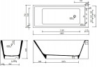 Vana Marmorin Tebe II 180x73 cm, rohová