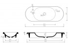 Umyvadlo Marmorin Pia 900 92x36 cm