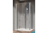 Dveře sprchové Radaway Nes DWD+S 90, čiré, 900x2000mm, profil chrom