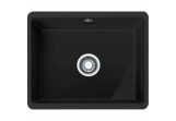 Dřez Franke Kubus KBK 110-50, 545x445mm, černá matnáný