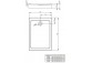 Sprchová vanička s panelem akrylátový 100x80cm Radaway Doros F Compact- sanitbuy.pl