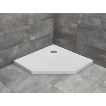 Pięciokątny akrylátová sprchová vanička 90x90cm Radaway Doros PT- sanitbuy.pl