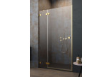 Dveře sprchové do niky Radaway Essenza Pro Gold DWJ 130, levé, 1300x2000mm, zlatá profil