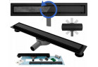 Lineární odtok Rea Neo Pro, 80cm, souprava 2w1, černá matnáný