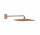 Grohe Rainshower 310 Mono Cube Horní sprcha s ramenem 422 mm, 1 strumień, omedzovač prietoku, brushed warm sunset