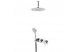 Sprchový set Bruma Breeze, podomítkový, horní sprcha se stropní přípojkou 100mm, sluchátko 3-funkční, chrom