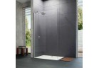 Pevná boční stěna volně stojící Huppe Design pure, saténový stříbrný profil 90cm 2 Anti-plaque