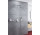 Souprava prysznicowo-vanová Excellent Keria, podomítkový, horní sprcha slim 200x200mm, rameno nástěnné 400mm, chrom 