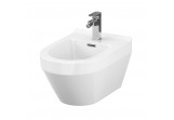 Bidet zavěsný Cersanit Crea, oválný, 51x35cm, bílý