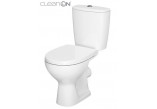 Kompakt WC Cersanit Colour, obdélníková mísa, 65x37cm, doprowadzenie vody z boku, bílý
