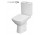 Kompakt WC Cersanit Carina CleanOn, 64,5x35,5cm, mísa bezkołnierzowa, sedátko duroplastowa pomalu sklápěcí, odtok vodorovný, bílý