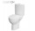 Kompakt WC Cersanit Parva CleanOn, 61x35cm, mísa bezkołnierzowa, sedátko duroplastowa pomalu sklápěcí, odtok vodorovný, doprowadzenie vody od boku, bílý