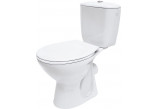 Kompakt WC Cersanit Parva, 59,5x36cm, sedátko duroplastowa, odtok vertikální, doprowadzenie vody od boku, bílý
