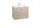 Souprava koupelnový Roca Unik Victoria Basic, 70x46cm, 2 szuflady, bříza