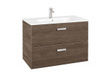 Souprava koupelnový Roca Unik Victoria Basic, 80x46cm, 2 szuflady, cedr