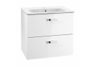 Souprava koupelnový 70 Roca Victoria Basic (umyvadlo 70x45cm + skříňka pod umyvadlo 68,5x56,5x45 cm s 2 zásuvkami) - bílý