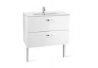 Souprava koupelnový 100 Roca Victoria Basic (umyvadlo 100x45cm + skříňka pod umyvadlo 98,5x56,5x45 cm s 2 zásuvkami) - bílý