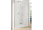 Křídlové dveře Huppe Aura Pure, 750mm, připevnění levé, montáž na vaničku, stříbrná profil