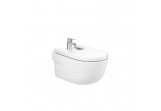 Bidet podvěsný Roca Meridian, 56x36cm, skryté mocowania, bílý