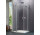 Křídlové dveře Huppe Design pure 4-úhel, 900mm, z stałym fragmentem, univerzální, Anti-Plaque, profil chrom eloxal