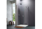 Křídlové dveře Huppe Design pure 4-úhel, 900mm, lítací, univerzální, Anti-Plaque, profil chrom eloxal