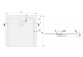 Brodzik Sanplast Space Mineral B-M/SPACE 90x100x1,5 cm- sanitbuy.pl