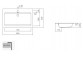 Zápustné umyvadlo Alape R-Series, obdélníková, 585x405mm, z přepadem, otvor na baterii, łatwa w pielęgnacji, EB.R585H, bílá