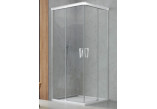 Dveře sprchové SanSwiss Cadura CAE2, levé, 900x2000mm, sklo čiré, posuvné dveře, stříbrný lesklý profil