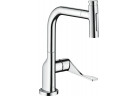 Dřezová baterie Axor Citterio Select 230 2jet, výsuvná sprcha, chrom