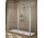Dveře sprchové Novellini Lines 2.0 2PH, 150cm, posuvné z stałym polem, levé, sklo čiré, stříbrný profil