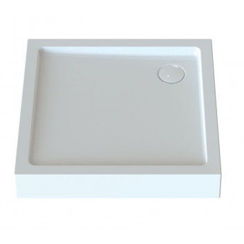 Čtvercová sprchová vanička Sanplast Bza/FREE, 90x90cm, akrylátový, bílý