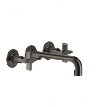 Umyvadlová baterie 3otvorová Gessi Inciso, stěnová, výtokové rameno 210mm, bez zátky, chrom