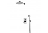 Sprchový set Bruma Lusa, podomítkový, 2 výstupy vody, horní sprcha 250mm, madlo bez páky, sunrise