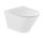 Mísa podvěsná WC Roca Gap Rimless Round, 54x35,5cm, bez kołnierza, se sedadlem s pozvolným sklápěním slim duroplast, bílá