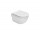 Mísa podvěsná WC Roca Meridian Rimless Compacto, 48x36cm, bez kołnierza, se sedátkem slim wolnoopadającą, bílá