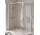 Sprchový kout Walk-In Novellini Kaudra H+H Frame, 150x70cm, levé, s věšákem na ručník, bílý profil matnáný