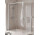 Sprchový kout Walk-In Novellini Kaudra H+H Frame, 120x90cm, levé, s věšákem na ručník, profil černá matnáný
