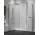 Sprchový kout Walk-In Novellini Kaudra H+H Frame, 140x75cm, levé, s poličkou, stříbrný profil