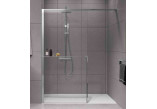Sprchová zástěna Walk-In do niky Novellini Kaudra HN Frame, 120x200cm, pravé, bílý profil matnáný