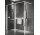 Sprchová zástěna Walk-In Novellini Kaudra HWZ2 Frame, 170x200cm, levé, s věšákem na ručník i policou, bílý profil matnáný