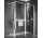 Sprchová zástěna Walk-In Novellini Kaudra HWZ2 Frame, 200x200cm, pravé, s věšákem na ručník i policou, bílý profil matnáný
