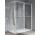 Sprchová zástěna Walk-In Novellini Kaudra HWL Frame, 160x200cm, pravé, z 2 półkami, bílý profil matnáný